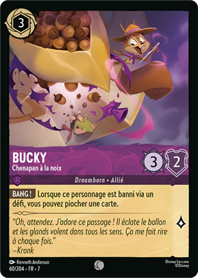 Carte Lorcana - Disney Te Kâ, Monstre de lave 060/204 Commune Max Grecke Chapitre 07 L'Île d'Archazia ARI Neuf FR LorenZone