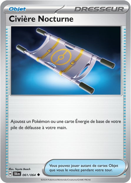 Carte Pokémon Civière Nocturne 061/064 Fable Nébuleuse SFA EV6_5 Neuf FR LorenZone