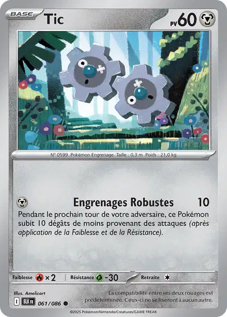 Carte Pokémon Tic 061/086 BLK Foudre Noire EV10_5 Neuf FR LorenZone