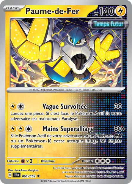 Carte Pokémon Paume-de-Fer 061/162 TEF Forces Temporelles EV05 Neuf FR LorenZone