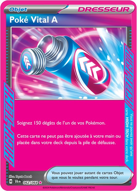 Carte Pokémon Poké Vital A 062/064 Fable Nébuleuse SFA EV6_5 Neuf FR LorenZone