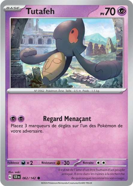 Carte Pokémon Tutafeh 062/142 SCR Couronne Stellaire EV07 Neuf FR LorenZone