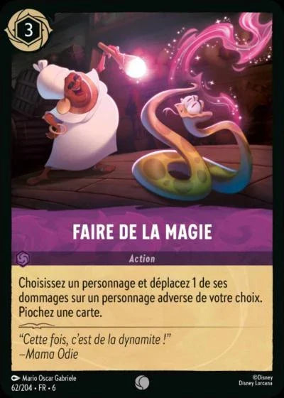 Carte Lorcana - Disney Faire de la magie 062/204 Commune  Chapitre 06 La Mer Azurite AZS Neuf FR LorenZone