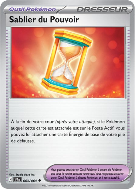 Carte Pokémon Sablier du Pouvoir 063/064 Fable Nébuleuse SFA EV6_5 Neuf FR LorenZone