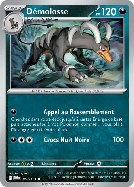 Carte Pokémon Démolosse 063/131 Evolutions Prismatiques PRE EV8_5 Neuf FR LorenZone