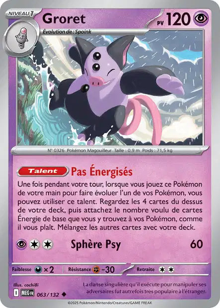 Carte Pokémon Groret 063/132 MEG Méga-Évolution ME01 Neuf FR LorenZone