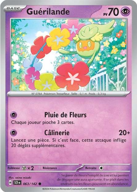 Carte Pokémon Guérilande 063/142 SCR Couronne Stellaire EV07 Neuf FR LorenZone