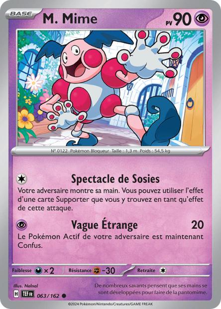 Carte Pokémon M.Mime 063/162 TEF Forces Temporelles EV05 Neuf FR LorenZone