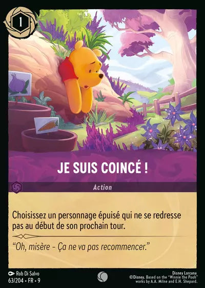 Carte Lorcana - Disney Je suis coincé ! 063/204 Chapitre 09 Fabuleux FAB Neuf FR LorenZone