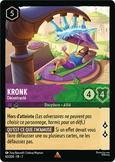 Carte Lorcana - Disney Peine, Diablotin impudent 063/204 Commune Arianna Rea Chapitre 07 L'Île d'Archazia ARI Neuf FR LorenZone