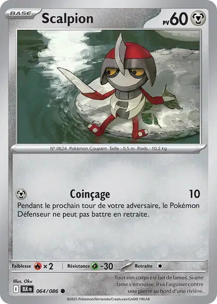 Carte Pokémon Scalpion 064/086 BLK Foudre Noire EV10_5 Neuf FR LorenZone