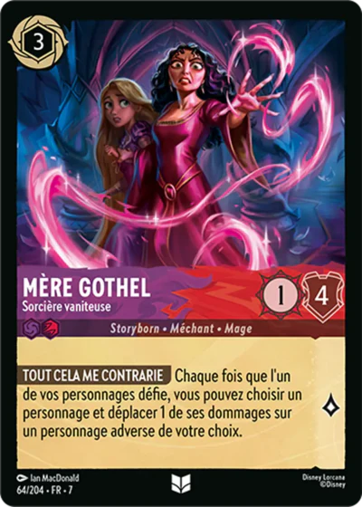 Carte Lorcana - Disney Rajah, Tigre fantomatique 064/204 Commune Andrea Femerstrand Chapitre 07 L'Île d'Archazia ARI Neuf FR LorenZone