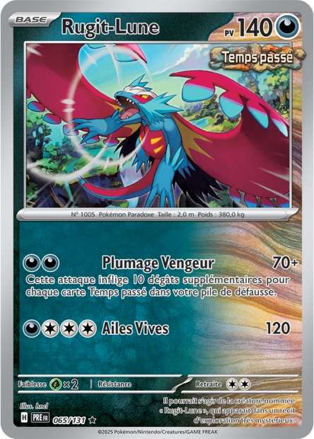 Carte Pokémon Rugit-Lune 065/131 Evolutions Prismatiques PRE EV8_5 Neuf FR LorenZone
