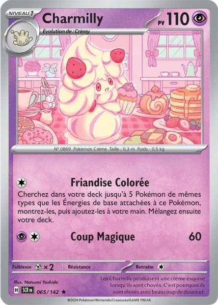 Carte Pokémon Charmilly 065/142 SCR Couronne Stellaire EV07 Neuf FR LorenZone