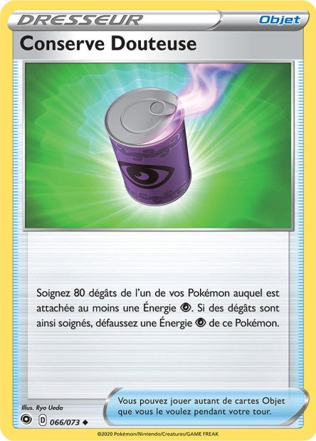 Carte Pokémon Conserve Douteuse 066/073 SWSH35 Voltage Eclatant EB3_5 Neuf FR LorenZone
