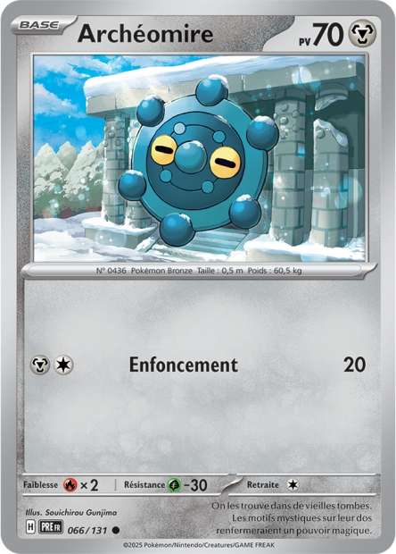 Carte Pokémon Archéomire 066/131 Evolutions Prismatiques PRE EV8_5 Neuf FR LorenZone