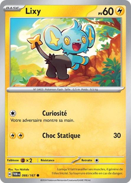 Carte Pokémon Lixy 066/167 TWM Mascarade Crépusculaire EV06 Neuf FR LorenZone