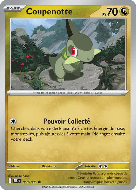 Carte Pokémon Coupenotte 068/086 BLK Foudre Noire EV10_5 Neuf FR LorenZone