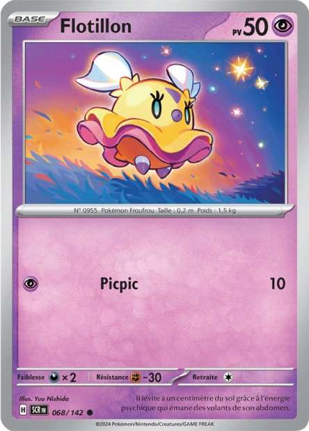 Carte Pokémon Flotillon 068/142 SCR Couronne Stellaire EV07 Neuf FR LorenZone