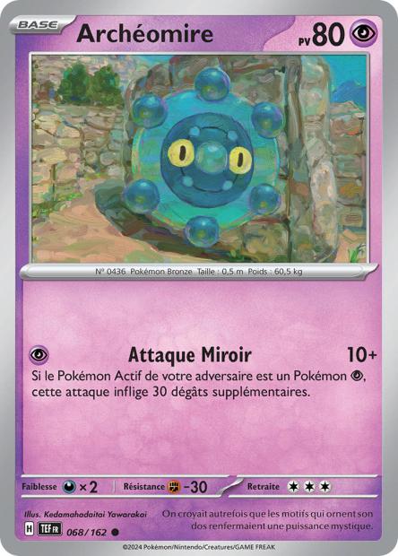 Carte Pokémon Archéomire 068/162 TEF Forces Temporelles EV05 Neuf FR LorenZone