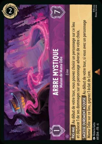 Carte Lorcana - Disney Abre Mystique, Maison de Mama Odie 069/204 Rare  Chapitre 06 La Mer Azurite AZS Neuf FR LorenZone