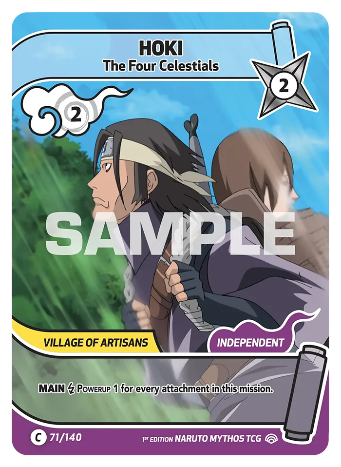 Carte Naruto Mythos Hoki The Four Celestials 071/140 Common Full Art Shinobi Shiren 2ème Chapitre Neuf EN LorenZone