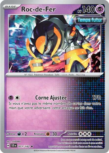 Carte Pokémon Roc-de-Fer 071/142 SCR Couronne Stellaire EV07 Neuf FR LorenZone