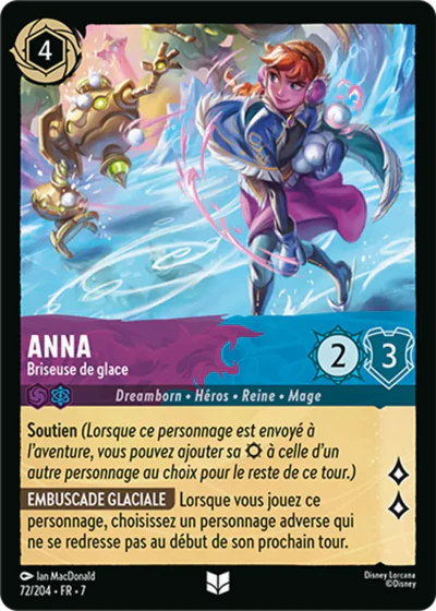Carte Lorcana - Disney Kinaï, Ours magique 072/204 Rare Jeanne Plounevez Chapitre 07 L'Île d'Archazia ARI Neuf FR LorenZone