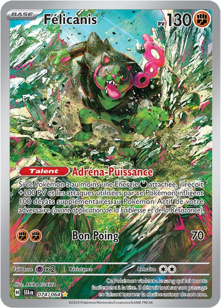 Carte Pokémon Félicanis 074/064 Fable Nébuleuse SFA EV6_5 Neuf FR LorenZone