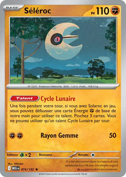 Carte Pokémon Séléroc 074/132 MEG Méga-Évolution ME01 Neuf FR LorenZone