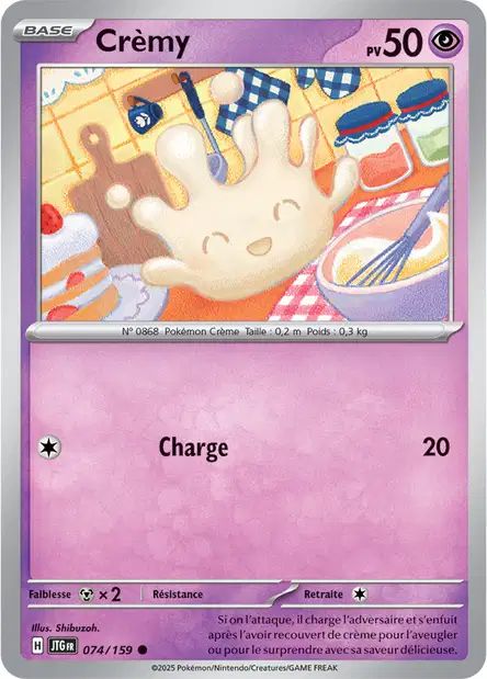 Carte Pokémon Crèmy 074/159 JTG Aventures Ensemble EV09 Neuf FR LorenZone