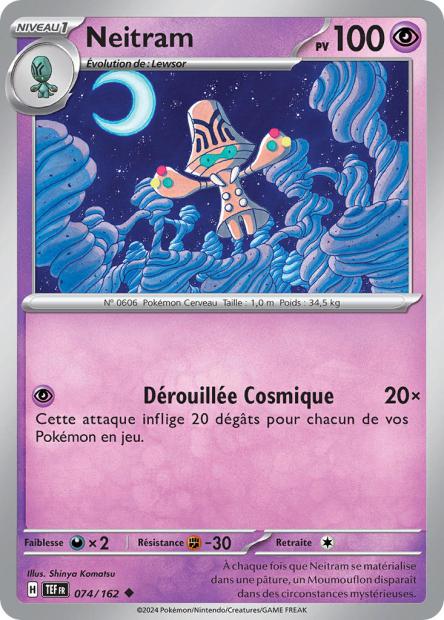 Carte Pokémon Neitram 074/162 TEF Forces Temporelles EV05 Neuf FR LorenZone