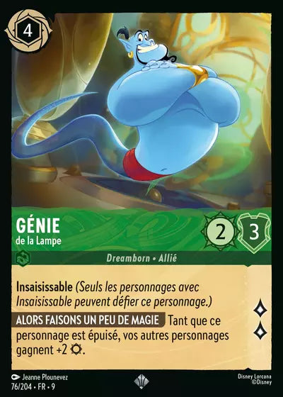 Carte Lorcana - Disney Génie, de la Lampe 076/204 Chapitre 09 Fabuleux FAB Neuf FR LorenZone