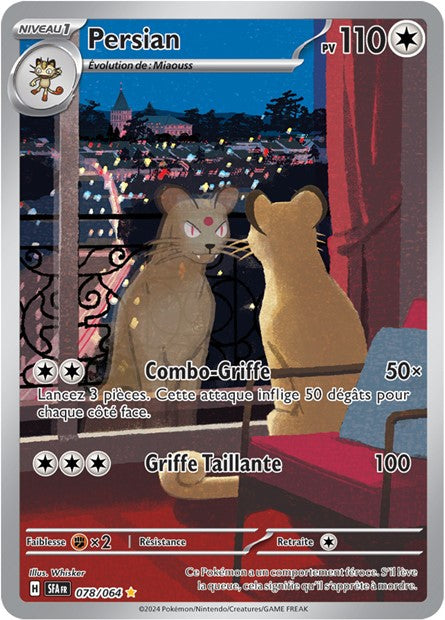 Carte Pokémon Persian 078/064 Fable Nébuleuse SFA EV6_5 Neuf FR LorenZone