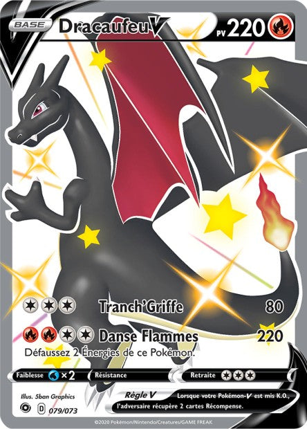 Carte Pokémon Dracaufeu V  079/073 SWSH35 Voltage Eclatant EB3_5 Neuf FR LorenZone