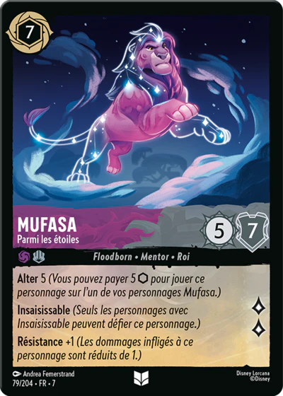 Carte Lorcana - Disney Kashekim, Souverain ancestral 079/204 Peu Commune Jocelyn Sepulveda Chapitre 07 L'Île d'Archazia ARI Neuf FR LorenZone