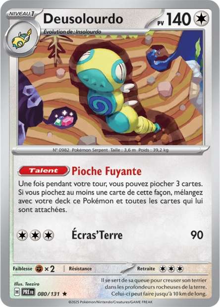 Carte Pokémon Deusolourdo 080/131 Evolutions Prismatiques PRE EV8_5 Neuf FR LorenZone