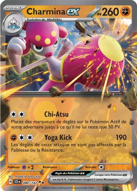 Carte Pokémon Charmina EX 080/142 SCR Couronne Stellaire EV07 Neuf FR LorenZone