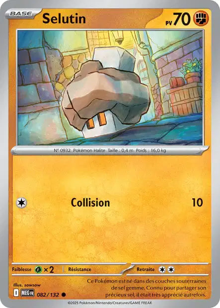 Carte Pokémon Selutin 082/132 MEG Méga-Évolution ME01 Neuf FR LorenZone