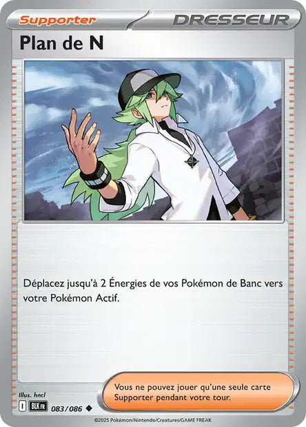 Carte Pokémon Plan de N 083/086 BLK Foudre Noire EV10_5 Neuf FR LorenZone