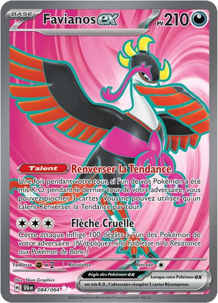 Carte Pokémon Favianos EX 084/064 Fable Nébuleuse SFA EV6_5 Neuf FR LorenZone