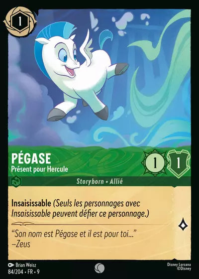 Carte Lorcana - Disney Pégase, Présent pour Hercule 084/204 Chapitre 09 Fabuleux FAB Neuf FR LorenZone