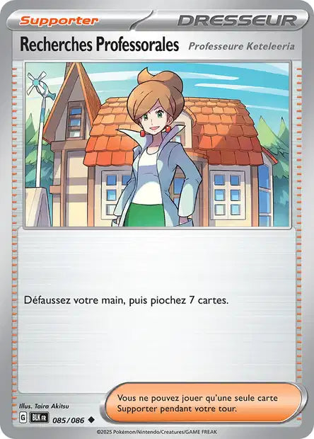Carte Pokémon Recherches Professorales 085/086 BLK Foudre Noire EV10_5 Neuf FR LorenZone