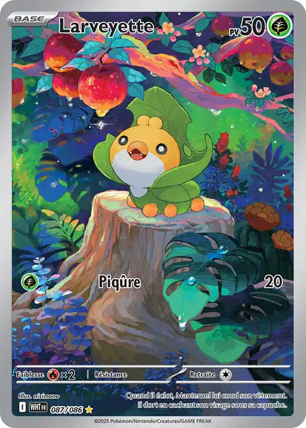 Carte Pokémon Larveyette 087/086 WHT Flamme Blanche EV10_5 Neuf FR LorenZone