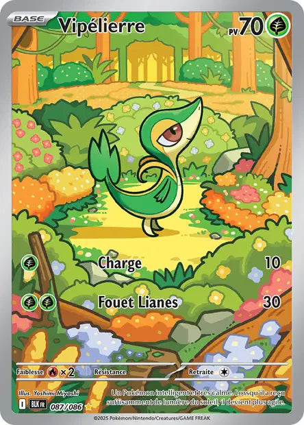 Carte Pokémon Vipélierre 087/086 BLK Foudre Noire EV10_5 Neuf FR LorenZone
