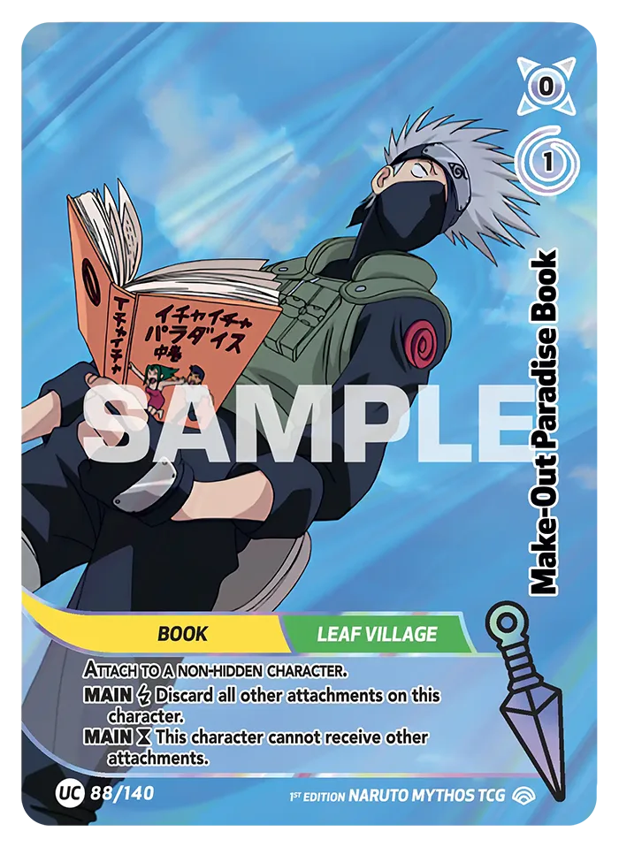 Carte Naruto Mythos Make-Out Paradise Book 088/140 Uncommon Holo Shinobi Shiren 2ème Chapitre Neuf EN LorenZone