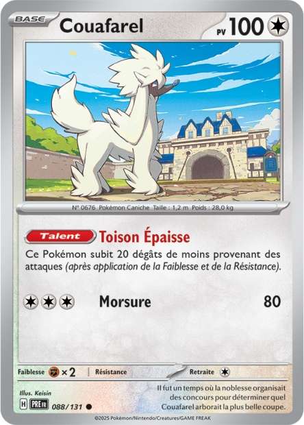 Carte Pokémon Couafarel 088/131 Evolutions Prismatiques PRE EV8_5 Neuf FR LorenZone