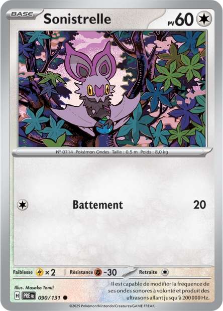 Carte Pokémon Sonistrelle 090/131 Evolutions Prismatiques PRE EV8_5 Neuf FR LorenZone
