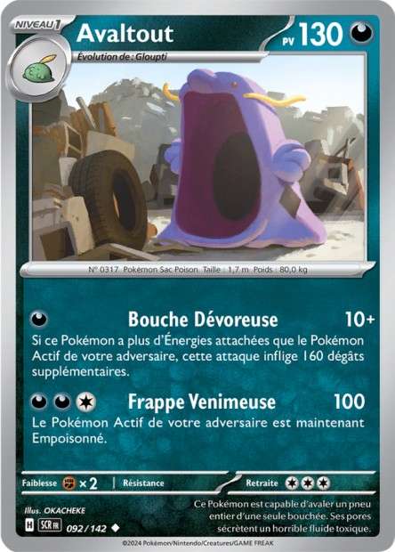 Carte Pokémon Avaltout 092/142 SCR Couronne Stellaire EV07 Neuf FR LorenZone