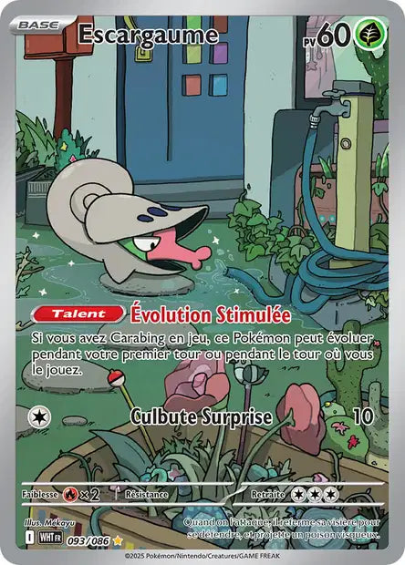 Carte Pokémon Escargaume 093/086 WHT Flamme Blanche EV10_5 Neuf FR LorenZone